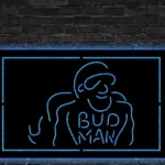 Bud Man Metal Sign Man Cave 1