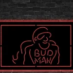 Bud Man Metal Sign Man Cave 1