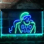 Bud Man Neon Sign Logo 1