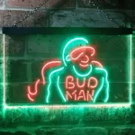 Bud Man Neon Sign Logo 1