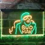 Bud Man Neon Sign Logo 1