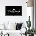 Budweiser Metal Sign Bowtie Crown 1