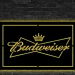 Budweiser Metal Sign Bowtie Crown 1