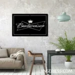Budweiser Metal Sign Bowtie Crown 1