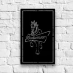 Budweiser Metal Sign Clydesdale Horse 1
