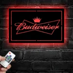 Budweiser Metal Sign Crown 1