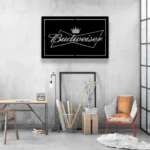 Budweiser Metal Sign Crown 1