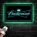 Budweiser Metal Sign Crown 1