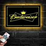 Budweiser Metal Sign Crown 1