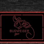 Budweiser Metal Sign Lizard Cowboys Mexico 1
