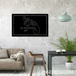 Budweiser Metal Sign Lizard Cowboys Mexico 1