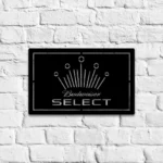 Budweiser Metal Sign Select Crown Classic 1