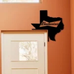 Budweiser Metal Sign Texas State Map 1