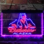 Budweiser Neon Sign Alsaka Polar Polar Bear 1