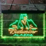 Budweiser Neon Sign Alsaka Polar Polar Bear 1