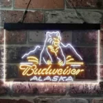 Budweiser Neon Sign Alsaka Polar Polar Bear 1