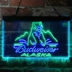 Budweiser Neon Sign Alsaka Polar Polar Bear 1