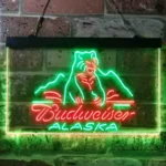 Budweiser Neon Sign Alsaka Polar Polar Bear 1