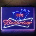 Budweiser Neon Sign Bbq 3 Color 1