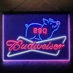 Budweiser Neon Sign Bbq 3 Color 1