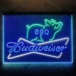Budweiser Neon Sign Bbq 3 Color 1