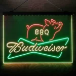 Budweiser Neon Sign Bbq 3 Color 1