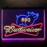 Budweiser Neon Sign Bbq 3 Color 1