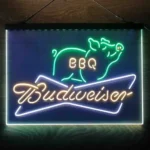 Budweiser Neon Sign Bbq 3 Color 1