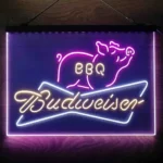 Budweiser Neon Sign Bbq 3 Color 1