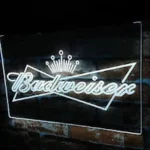 Budweiser Neon Sign Bowtie Crown 1