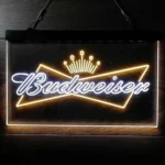 Budweiser Neon Sign Bowtie Crown 1