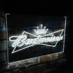 Budweiser Neon Sign Bowtie Crown 1