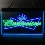 Budweiser Neon Sign Bowtie Crown 1