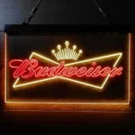 Budweiser Neon Sign Bowtie Crown 1