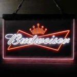 Budweiser Neon Sign Bowtie Crown 1