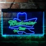 Budweiser Neon Sign Cowboys Footwear 1