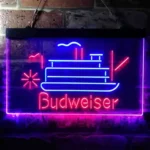 Budweiser Neon Sign Cruise Ship Watercraft 1