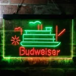 Budweiser Neon Sign Cruise Ship Watercraft 1