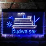 Budweiser Neon Sign Cruise Ship Watercraft 1