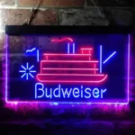 Budweiser Neon Sign Cruise Ship Watercraft 1