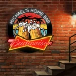 Budweiser Neon Sign Custom Brew Beer Mugs 1