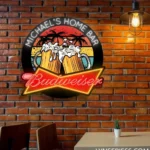 Budweiser Neon Sign Custom Brew Beer Mugs 1