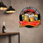 Budweiser Neon Sign Custom Brew Beer Mugs 1