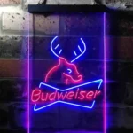 Budweiser Neon Sign Deer Hunting Cabin 1
