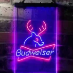 Budweiser Neon Sign Deer Hunting Cabin 1