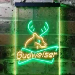 Budweiser Neon Sign Deer Hunting Cabin 1
