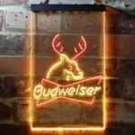 Budweiser Neon Sign Deer Hunting Cabin 1