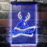 Budweiser Neon Sign Deer Hunting Cabin 1