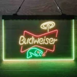 Budweiser Neon Sign Fish Neon 3 Color 1