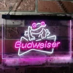 Budweiser Neon Sign Frog Decor 1
